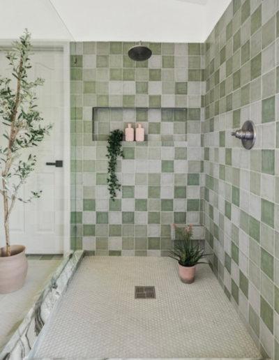 Remodeled shower